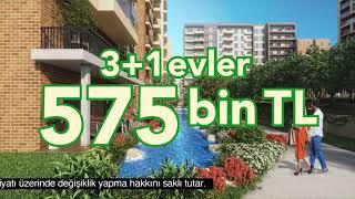Sur Yapı Antalya Turkuaz Etabı'nda 3+1 evler 575 bin TL’den başlayan fiyatlarla