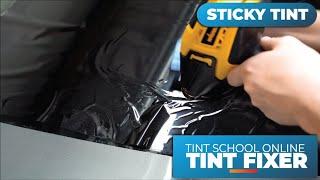 Tint Fixers - STICKING REAR WINDOW TINT SHRINK  - Shrinking - Rear Windows - How To Tint Windows