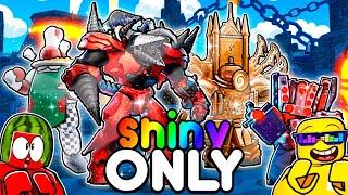 Using ONLY SHINY UNITS In Toilet Tower Defense