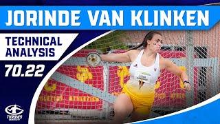 BIGGEST DISCUS PR EVER? | Jorinde Van Klinken 70.22  Technique Analysis