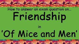 Analysis of Friendship in 'Of Mice and Men'