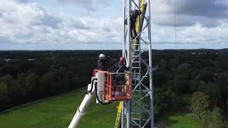 Bergen: zendmast Vodafone gereed maken