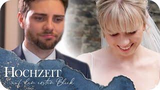 Pia und Toni lassen sich ihre Nervosität noch nicht anmerken | Hochzeit auf den ersten Blick | SAT.1