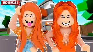 24 HORAS VIVENDO EM UM MUNDO LARANJA NO BROOKHAVEN - Roblox @familiamaffi