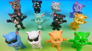 TALKING TOM SET OF 12 McDONALDS 2016 HAPPY MEAL COLLECTION TOYS VIDEO REVIEW