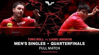 FULL MATCH | LIANG Jingkun vs Timo BOLL | MS QF | #SingaporeSmash 2024