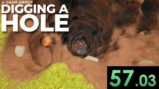 A Game About Digging A Hole (Former) WORLD RECORD Speedrun Any% 0:57