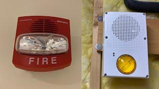 Basement Fire System Test 8 | Simplex and CO Speaker/Strobes