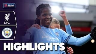 A strong finisher from Shaw | Liverpool v Manchester City Highlights | Barclays WSL 2024-25