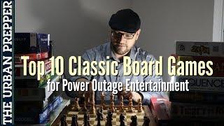 Top 10 Classic Board Games (Power Outage Entertainment)