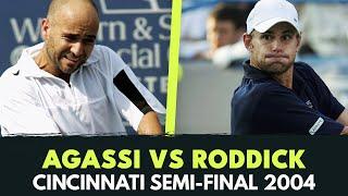 Andre Agassi vs Andy Roddick THRILLER: Cincinnati 2004 Semi-Final | Highlights