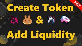 The Ultimate Guide | How to create token and add liquidity to V2/V3 Pancakewap Uniswap ETC