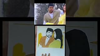 Kanmoodi thirakumpodhu song drawing #shorts drawing #vijay