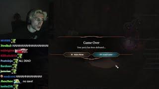 xQc Shocked after Dying to Real Time Dialogue in Baldur's Gate 3