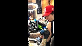 Scary Soldier Gives Me My first Tattoo! #tattoo #shorts #funny