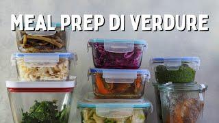 MEAL PREP di VERDURE INVERNALI, idee e preparazione verdure per 4 giorni | Meal Prep