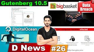 DNews #26 - Big Basket Data Breach, Digital Ocean Data Leak, Apple Hit By Ransomware, Gutenberg 10.5