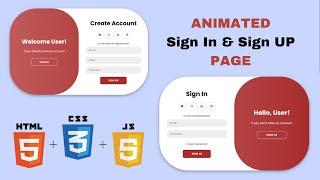 Animated Login Page Using HTML CSS & JavaScript | Step-by-Step Tutorial