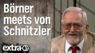 Hans-Jürgen Börner im Gespräch mit Karl Eduard von Schnitzler (1997) | extra 3 | NDR