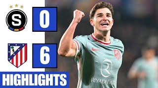 Sparta Praha vs Atlético Madrid 0-6 Highlights | Julian Alvarez Freekick | Correa Goal | UCL 2024