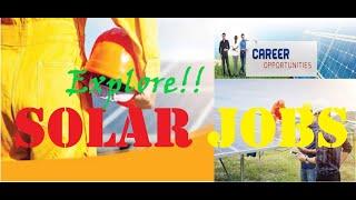 Explore Solar Jobs -REI 0053 #solar #solarjobs #jobs