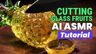 How to Make Glass Fruits Cutting AI ASMR Videos using Google Veo 3 | Relaxing AI ASMR Tutorial