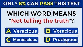 Only 8% Can Pass This Test | Match The VOCABULARY Words #4