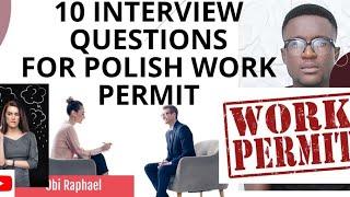 10 Poland embassy interview questions for work permit. #obiraphaeljnr #poland