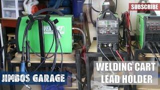 Welding Cart Lead Holder - Jimbos Garage