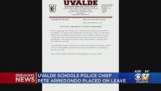 Uvalde school district police chief Pete Arredondo placed on leave