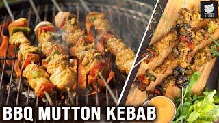 Barbeque Mutton Kebab | Mutton Shashlik | Recipes for Barbecue | BBQ With Varun | Get Curried