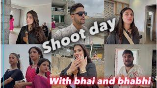 Shoot day with bhai or sabah appi  | itna fun kia shoot per | MK wear shoot 