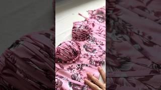 Making a corset long sleeves floral print chiffon maxi dress #fashion #corset #sewing #creative