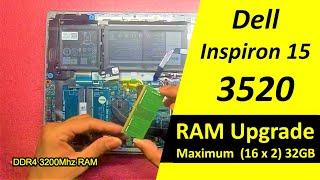 ️ Dell Inspiron 3520 Upgrade RAM. How to Dell Inspiron 15 3520 - disassembly and upgrade options