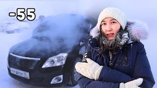 How We ACTUALLY Drive Cars at -55 °C | -67 °F? Yakutia, Siberia