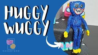 How to make a Huggy Wuggy (Poppy Playtime) cake topper