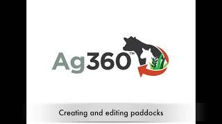 Ag360 - Creating and editing paddocks