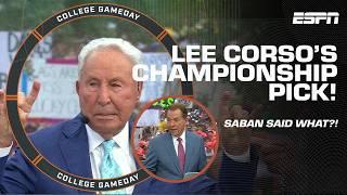 Nick Saban making everyone CRACK UP! + Lee Corso thinks Texas will WIN IT ALL! | College GameDay