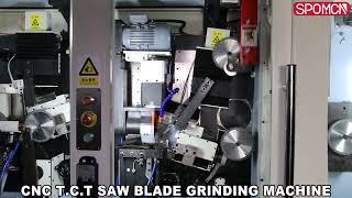 CNC T.C.T SAW BLADE FACE & TOP & SIDE ANGLE GRINDING MACHINE