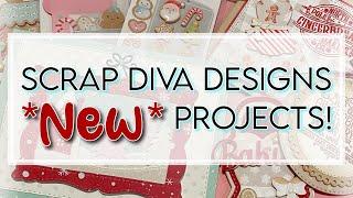 New November 2024 Scrap Diva Designs projects! Baking-, Christmas-, and winter-themed