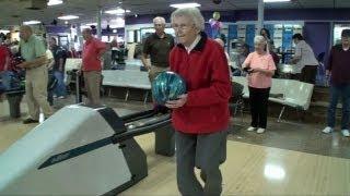 100-year-old goes bowling at Rocky Springs