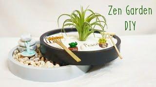 Zen Garden DIY. Miniature Peace Garden Craft Ideas. Room Decor. Make to Sell, Handmade Gift