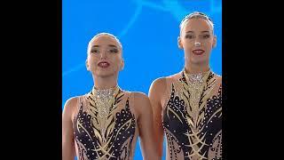 Nia ATANASOVA vs Dalia PENKOVA | Onland Performance | Women's Artistic Swimming #shorts