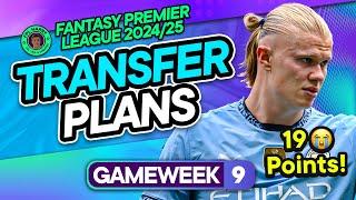 MY FIRST FPL GW9 TRANSFER PLANS!  19 points in GW8...  | Fantasy Premier League Tips 2024/25