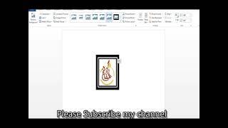 how to edit image and border the image ||MS Word tutorial