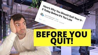 This Isn't A Good Time To Become A Consultant - Can You Actually Quit And Start Your Own Thing