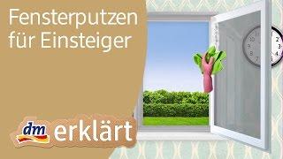 dm erklärt: Haushalt für Einsteiger - Fenster putzen