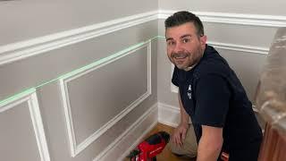 DIY Dining Room Wainscoting & Chair Rail