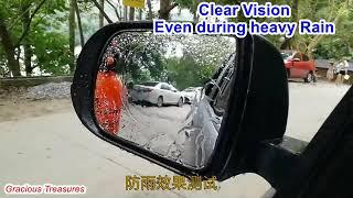 HSR Rainproof Window Protective Film Universal Waterproof Car Sticker Film Car Mirror Rain Blocker