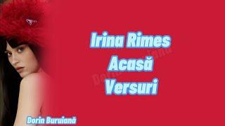 Irina Rimes - Acasă (Versuri/Lyrics Video) | Album ,,ACASĂ"